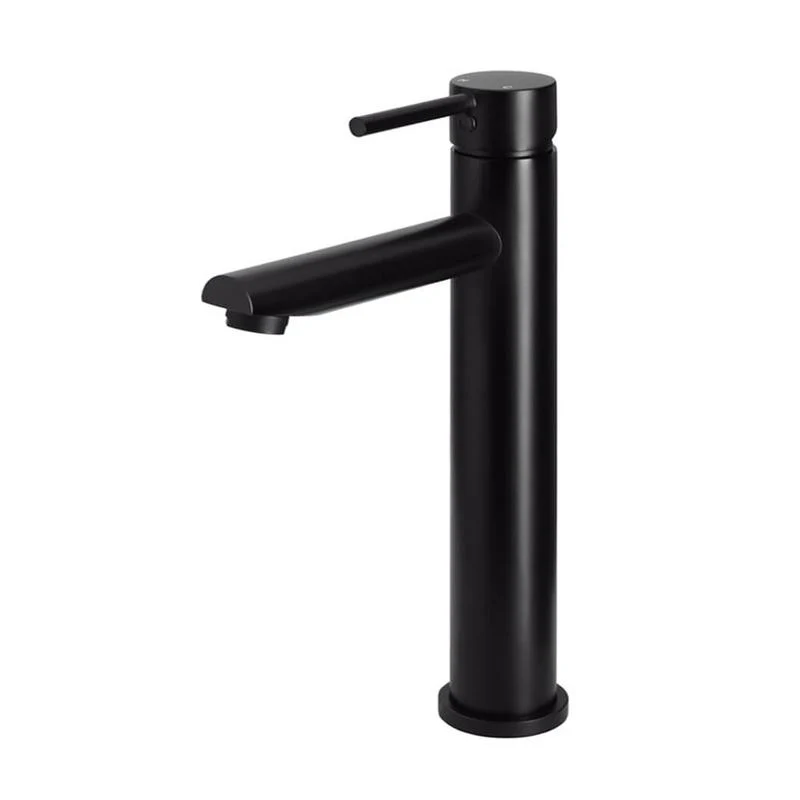 Meir Round Tall Basin Mixer Tap - Black Matte