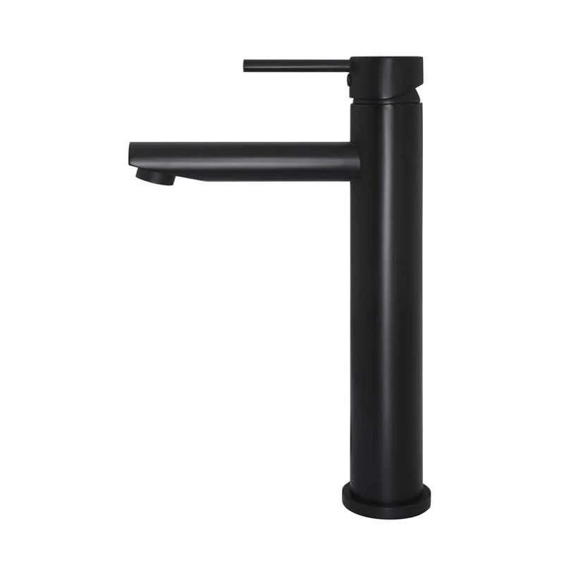 Meir Round Tall Basin Mixer Tap - Black Matte - Image 2