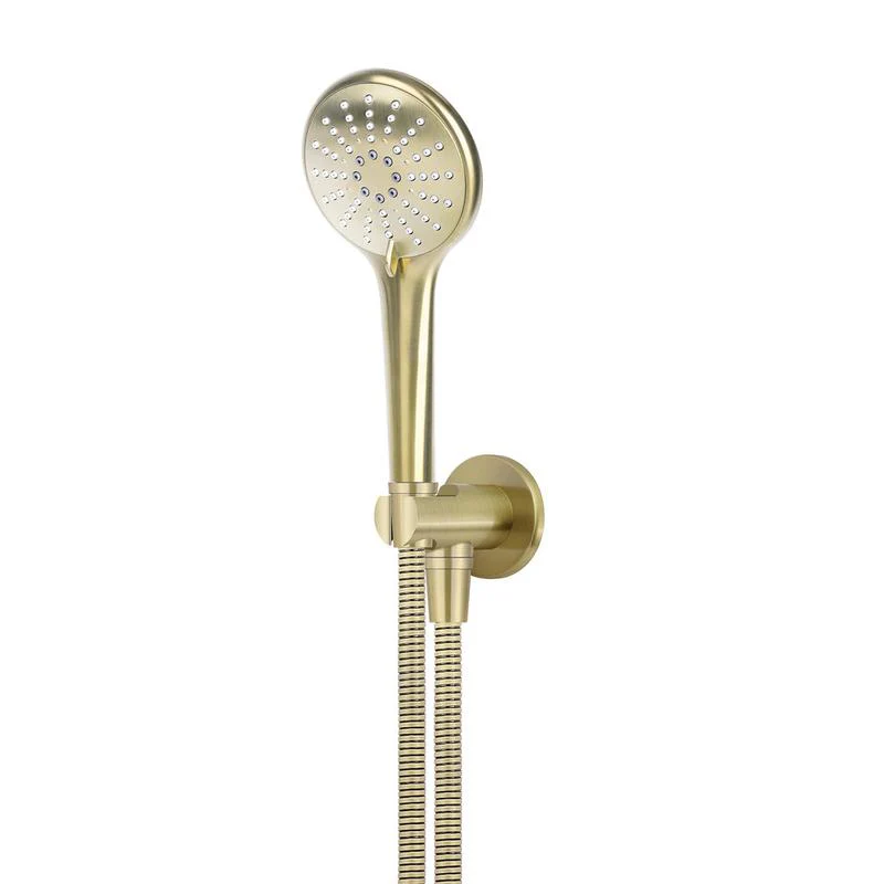 Meir Round Three Function Hand Shower on Fixed Bracket - PVD Tiger Bronze
