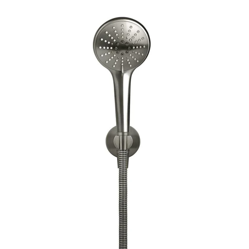 Meir Round Three Function Hand Shower on Fixed Bracket - Shadow Gun Metal - Image 2