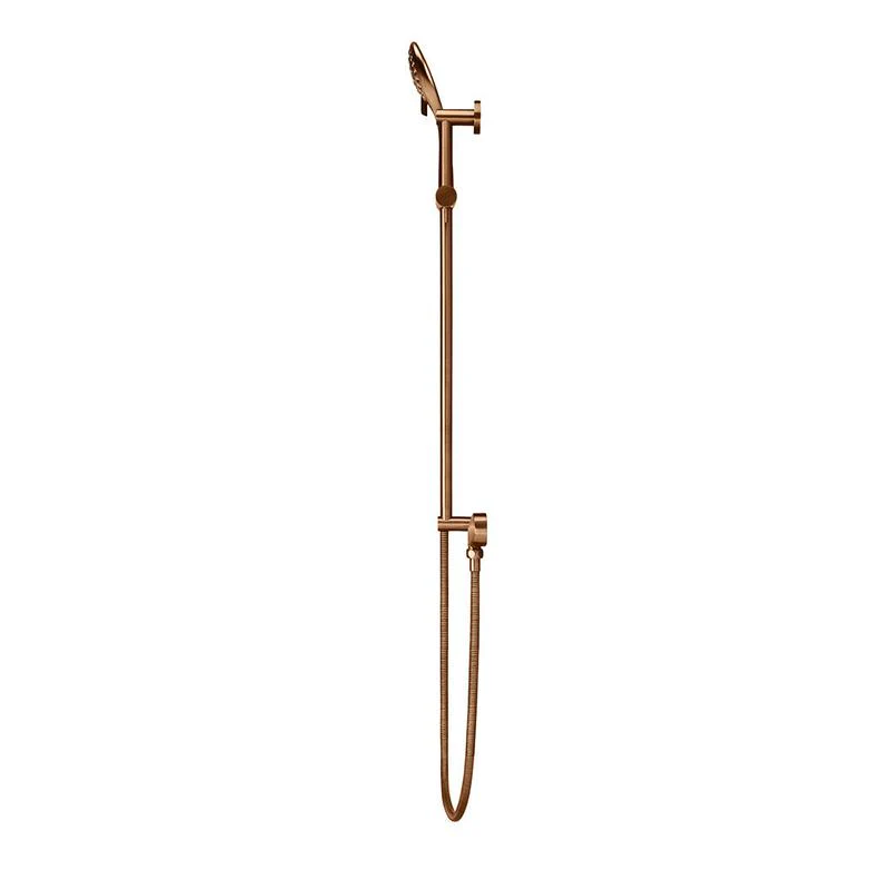 Meir Round Three Function Hand Shower on Rail Column - Lustre Bronze - Image 3