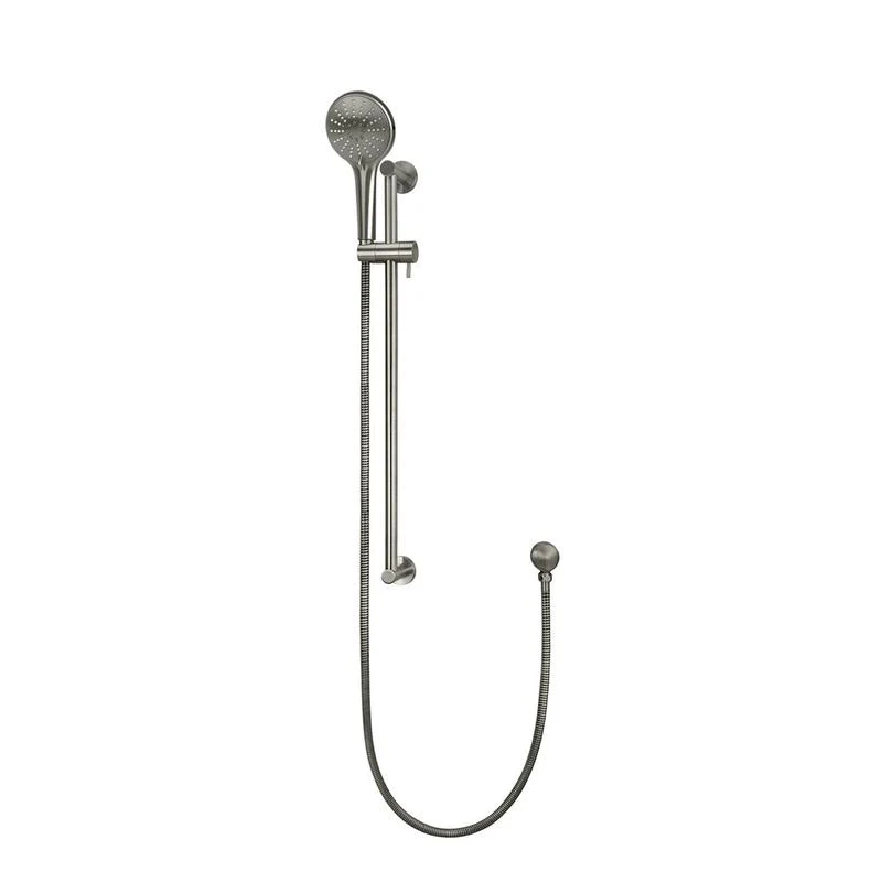 Meir Round Three Function Hand Shower on Rail Column - Shadow Gun Metal