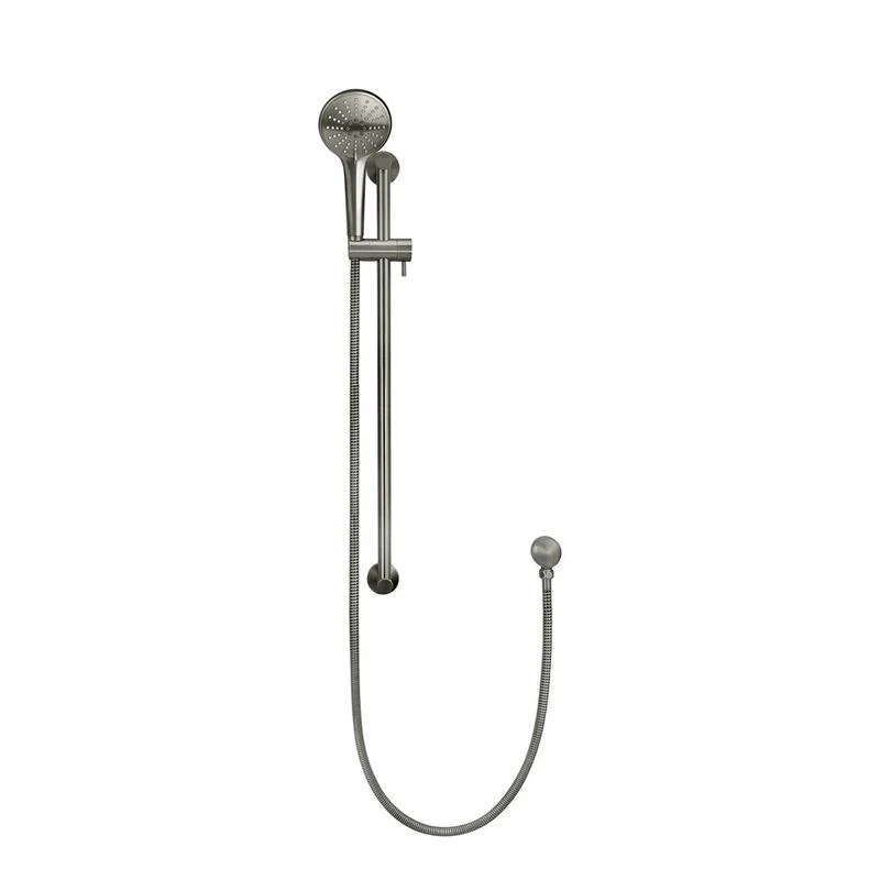 Meir Round Three Function Hand Shower on Rail Column - Shadow Gun Metal - Image 2