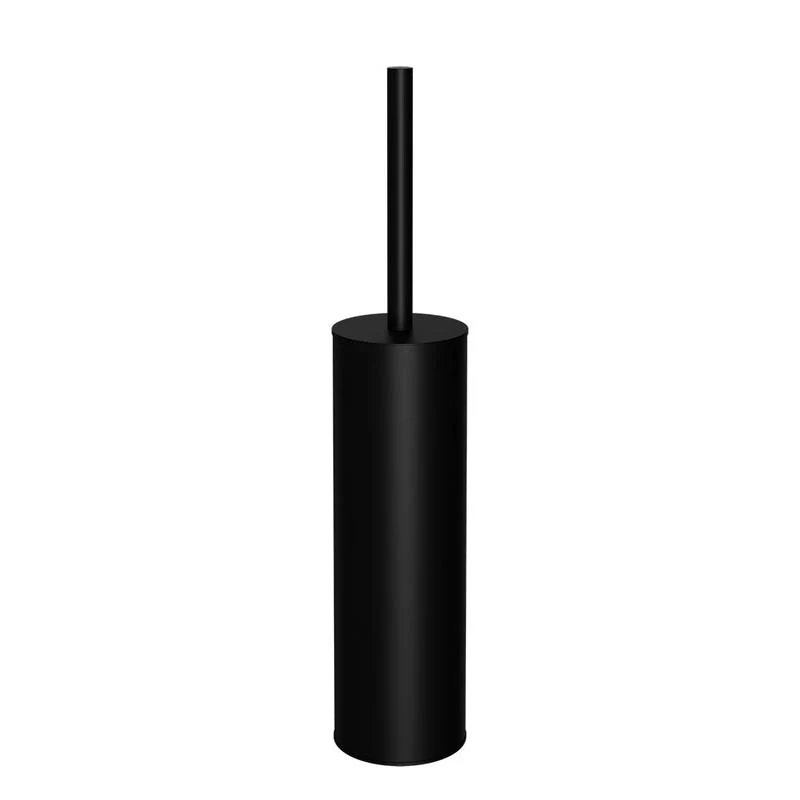 Meir Round Toilet Brush & Holder - Black Matte - Image 3