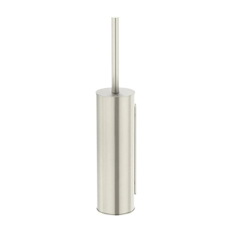 Meir Round Toilet Brush & Holder - PVD Brushed Nickel