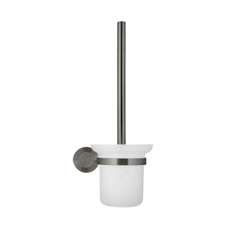 Meir Round Toilet Brush & Holder - Shadow Gun Metal - Image 2