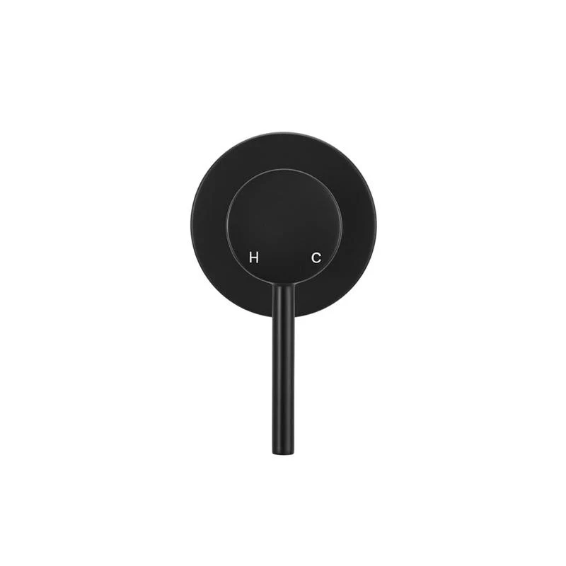 Meir Round Wall Mixer Trim Kit (In-wall Body Not Included) - Black Matte - Image 3