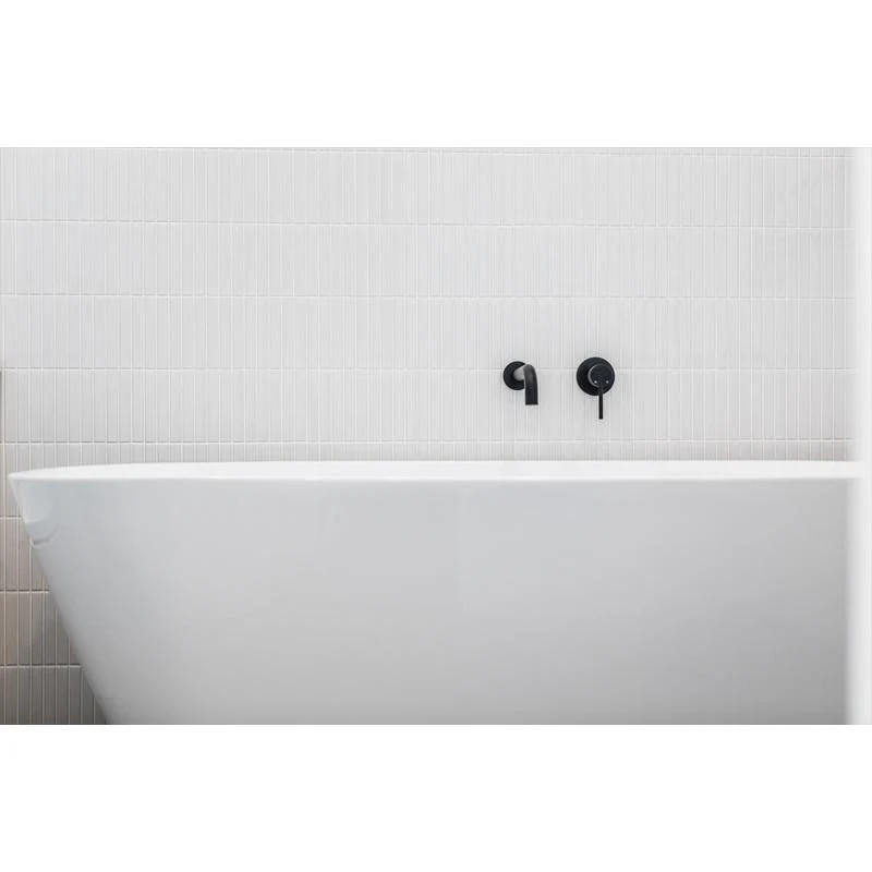 Meir Round Wall Mixer Trim Kit (In-wall Body Not Included) - Black Matte - Image 5