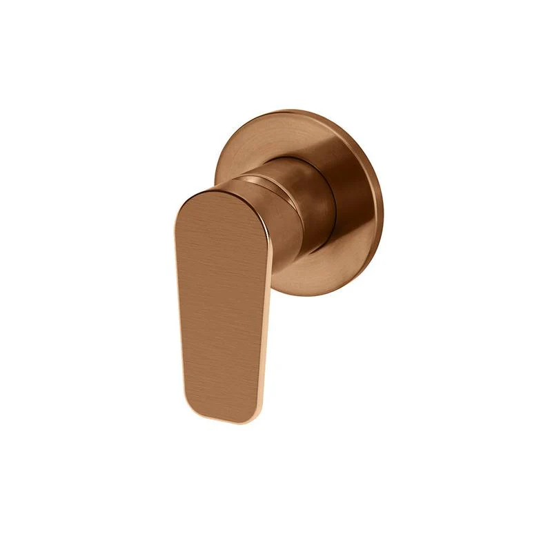 Meir Round Wall Mixer Paddle Handle Trim Kit (In-wall Body Not Included) - Lustre Bronze