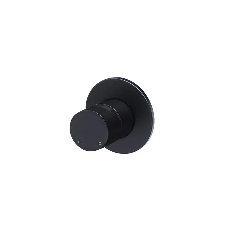 Meir Round Wall Mixer Pinless Handle Trim Kit (In-wall Body Not Included) - Black Matte