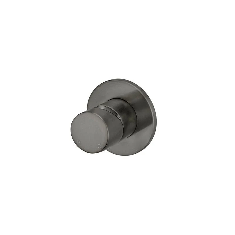 Meir Round Wall Mixer Pinless Handle Trim Kit (In-wall Body Not Included) - Shadow Gun Metal