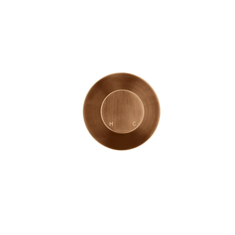 Meir Round Wall Mixer Pinless Handle Trim Kit (In-wall Body Not Included) - Lustre Bronze - Image 3