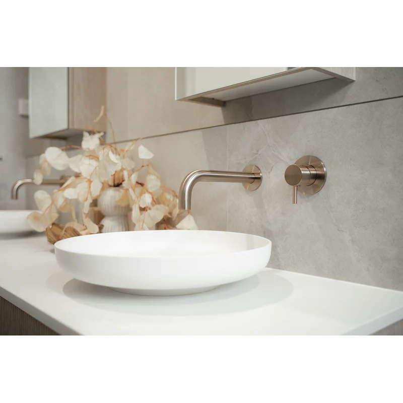 Meir Round Wall Mixer Short Pinâ€“lever Trim Kit (In-wall Body Not Included) - Champagne - Image 4