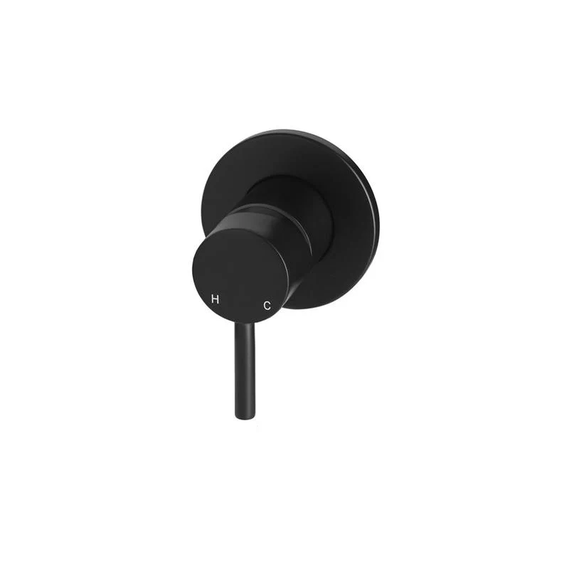 Meir Round Wall Mixer Short Pinâ€“lever Trim Kit (In-wall Body Not Included) - Black Matte
