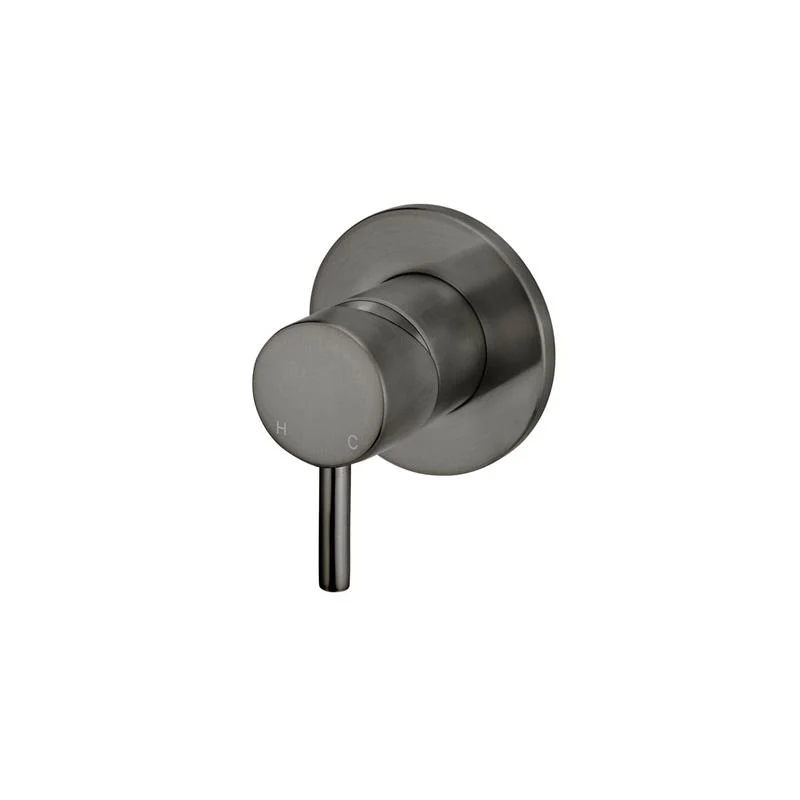 Meir Round Wall Mixer Short Pin–lever Trim Kit (In-wall Body Not Included) - Shadow Gun Metal
