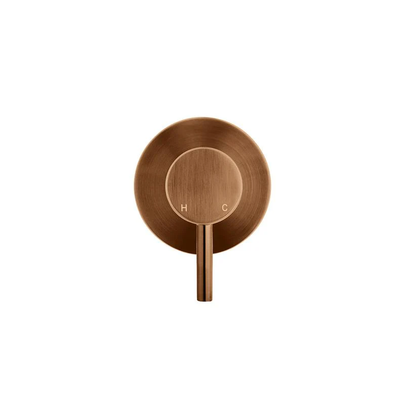 Meir Round Wall Mixer Short Pin lever Trim Kit (In-wall Body Not Included) - Lustre Bronze - Image 3