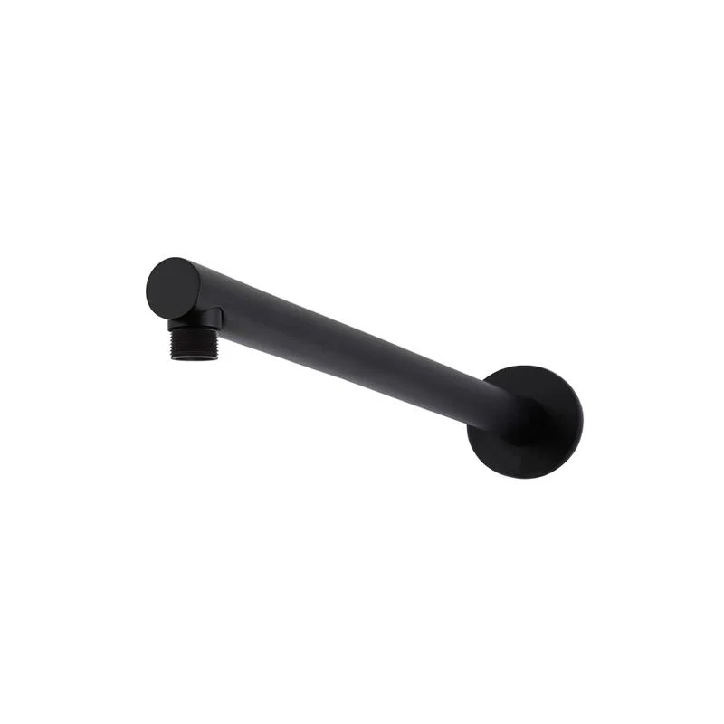 Meir Round Wall Shower Arm 400mm - Black Matte