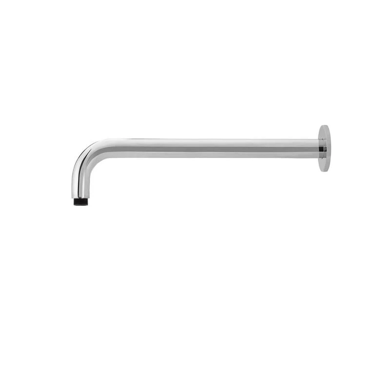 Meir Round Wall Shower Curved Arm 400mm - Polished Chrome - Image 2