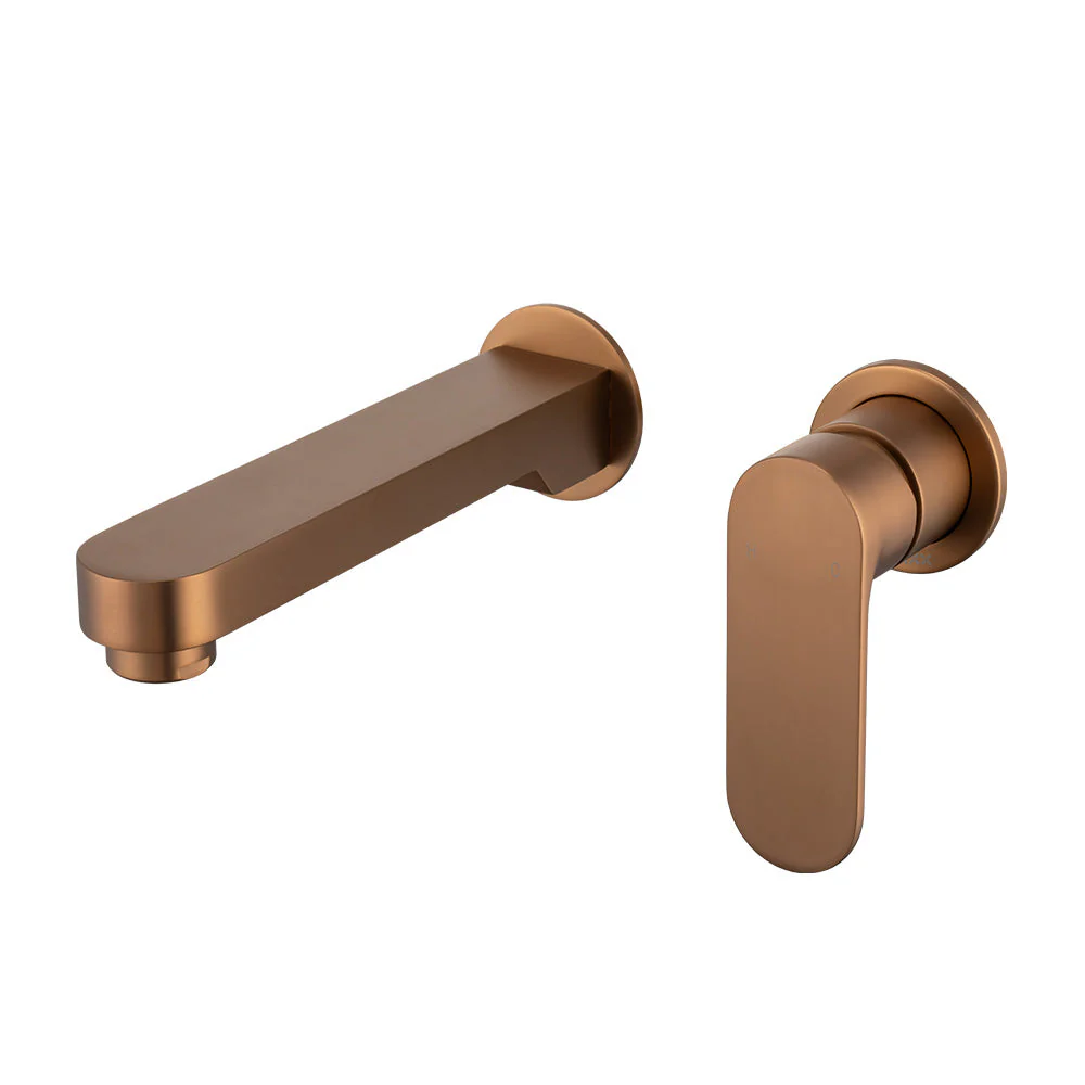 Mixx Saffron Dual Wall Plate Mixer - Brushed Bronze