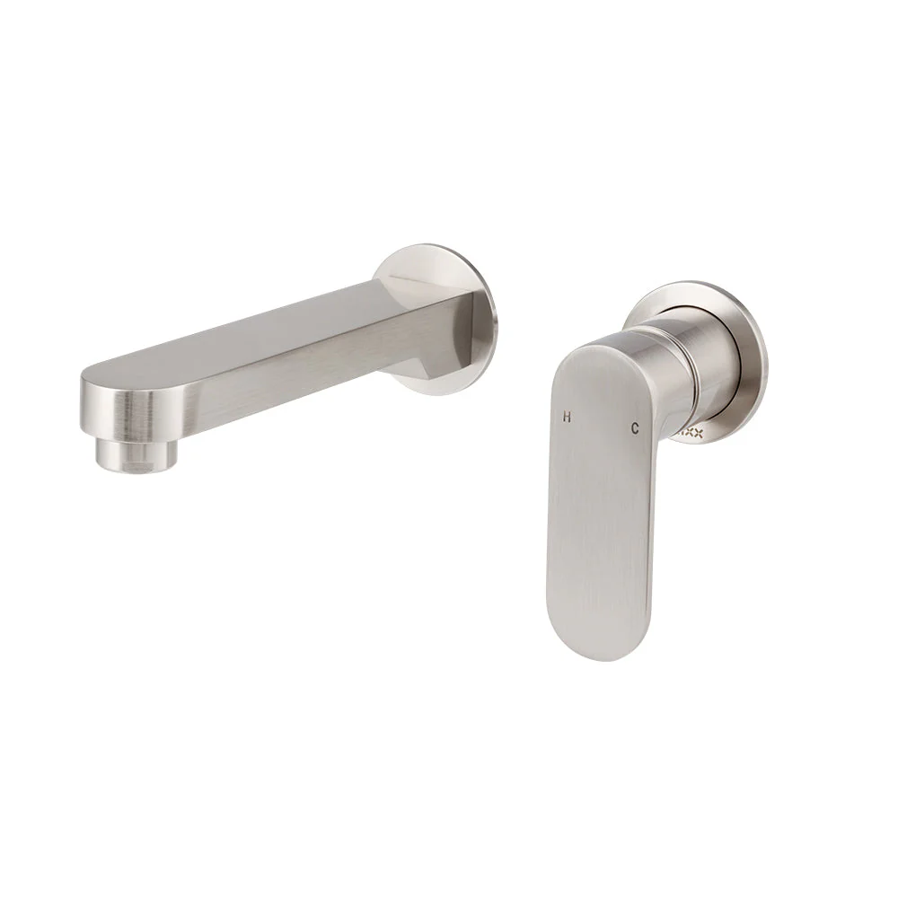 Mixx Saffron Dual Wall Plate Mixer Trim Kit - Brushed Nickel