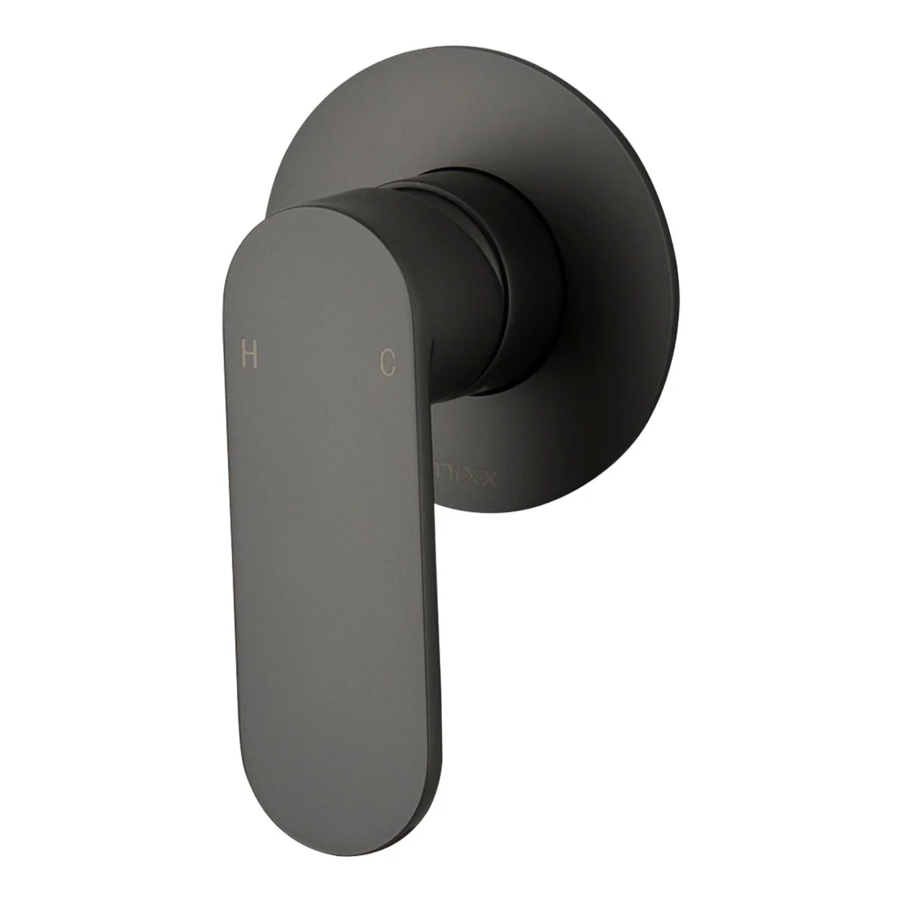 Mixx Saffron Shower Mixer (80mm Backplate) - Gun Metal