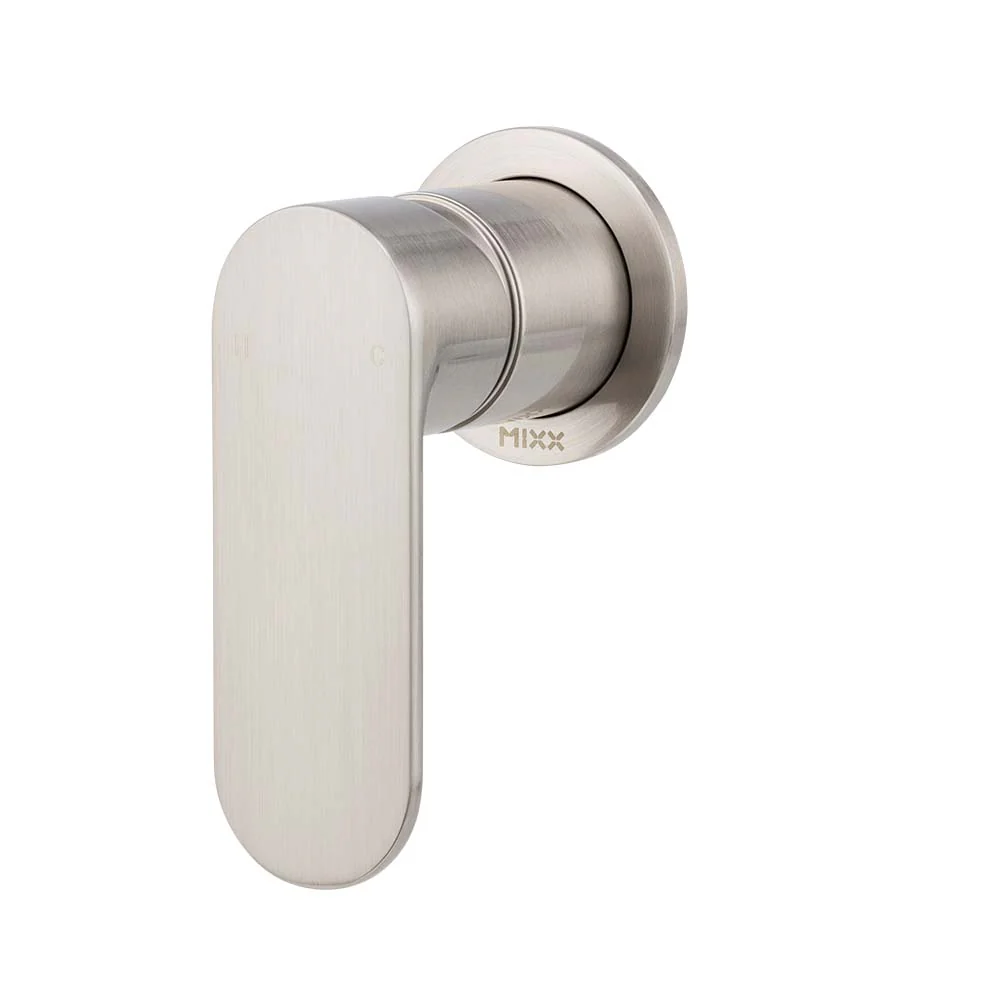 Mixx Saffron Shower Mixer Trim Kit (60mm Backplate) - Brushed Nickel