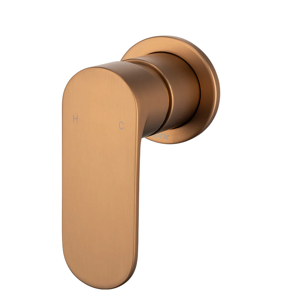 Mixx Saffron Shower Mixer Trim Kit - Brushed Bronze