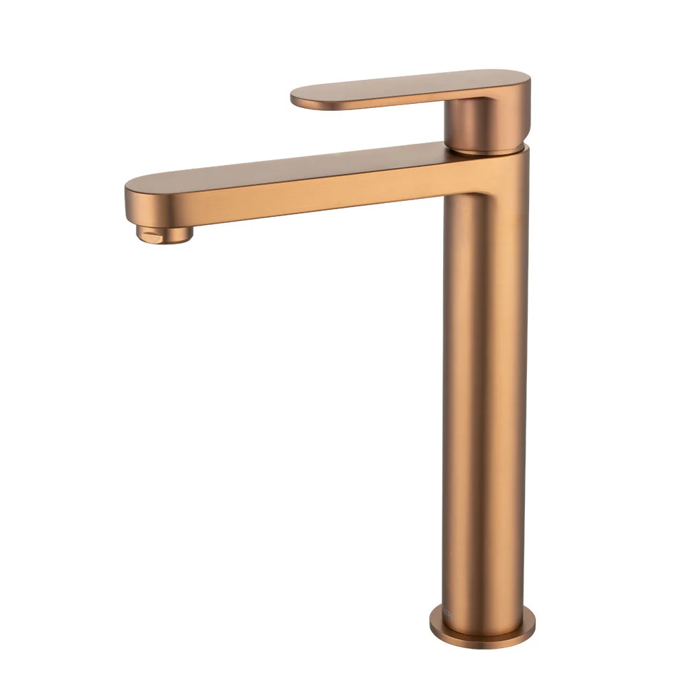 Mixx Saffron Tower Vessel Mixer - Brushed Bronze