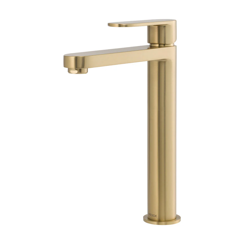 Mixx Saffron Tower Vessel Mixer - Brushed Gold