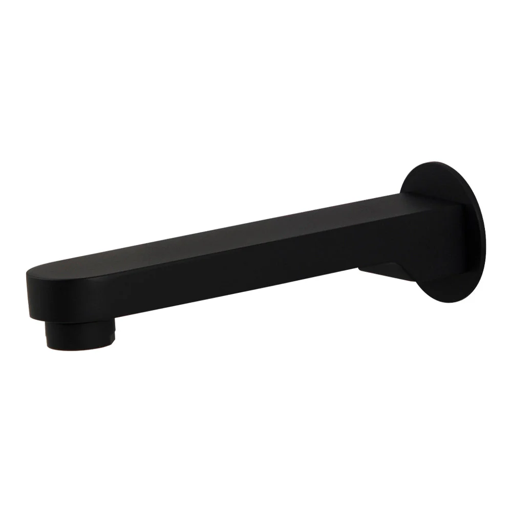 Mixx Saffron Wall Basin Spout 200mm - Matt Black
