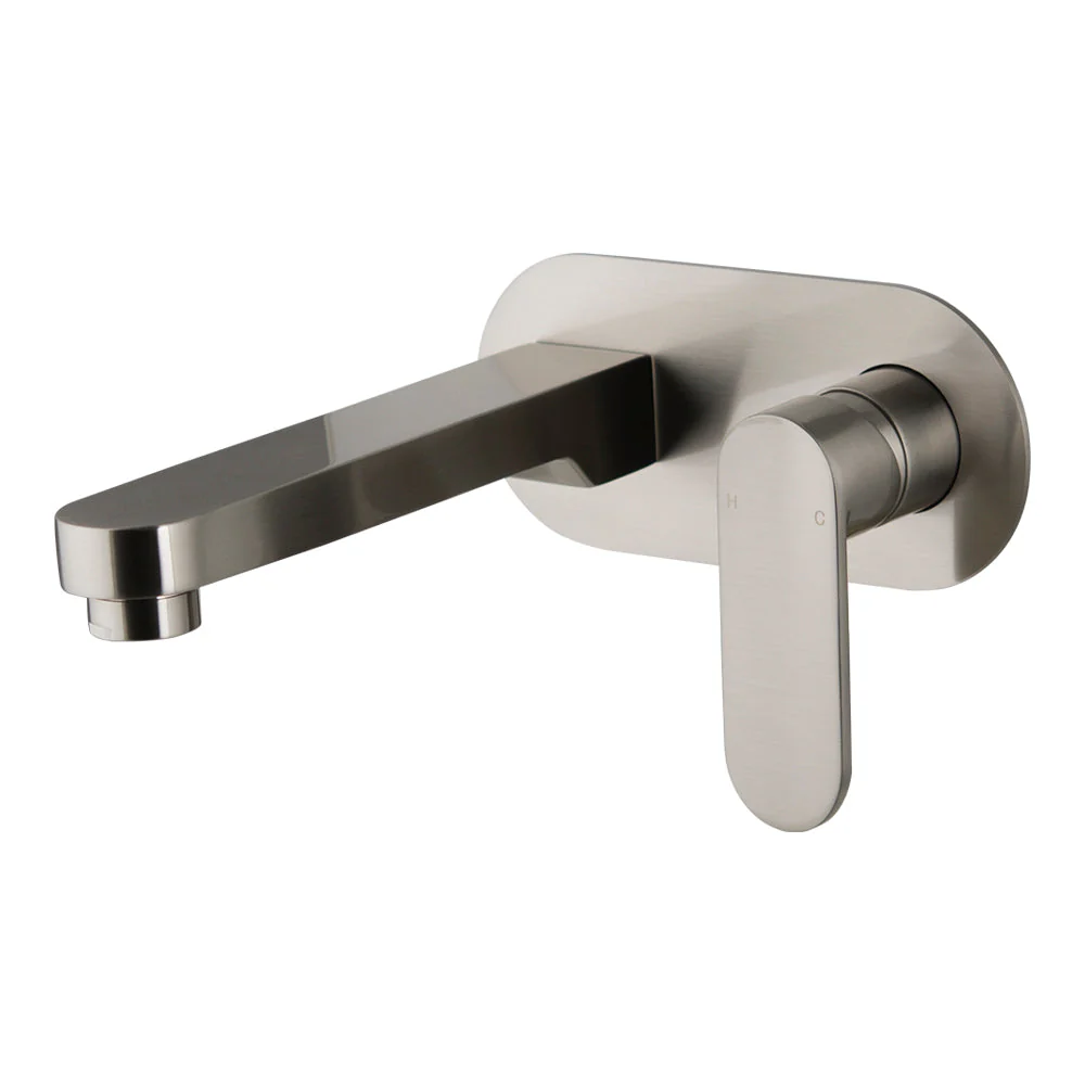 Mixx Saffron Wall Plate Mixer Trim Kit - Brushed Nickel