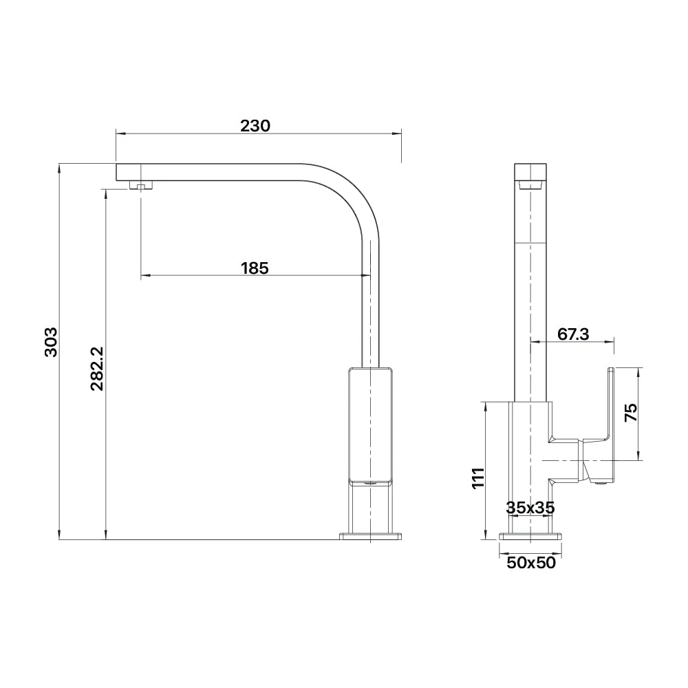 Mixx Sage Sink Mixer - Matt Black - Image 2