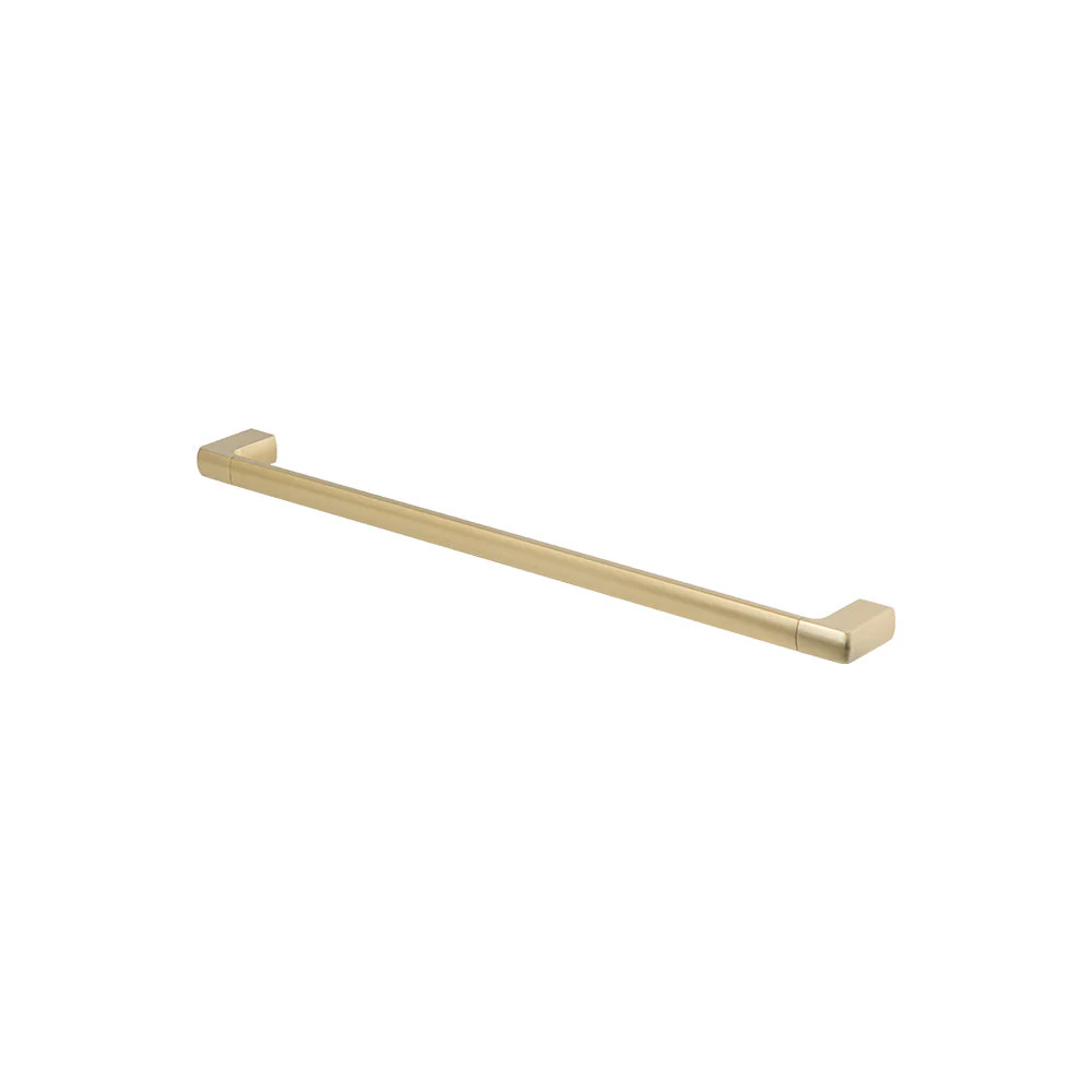 Mixx Sandalwood Single Towel Rail 600mm - Brushed Gold