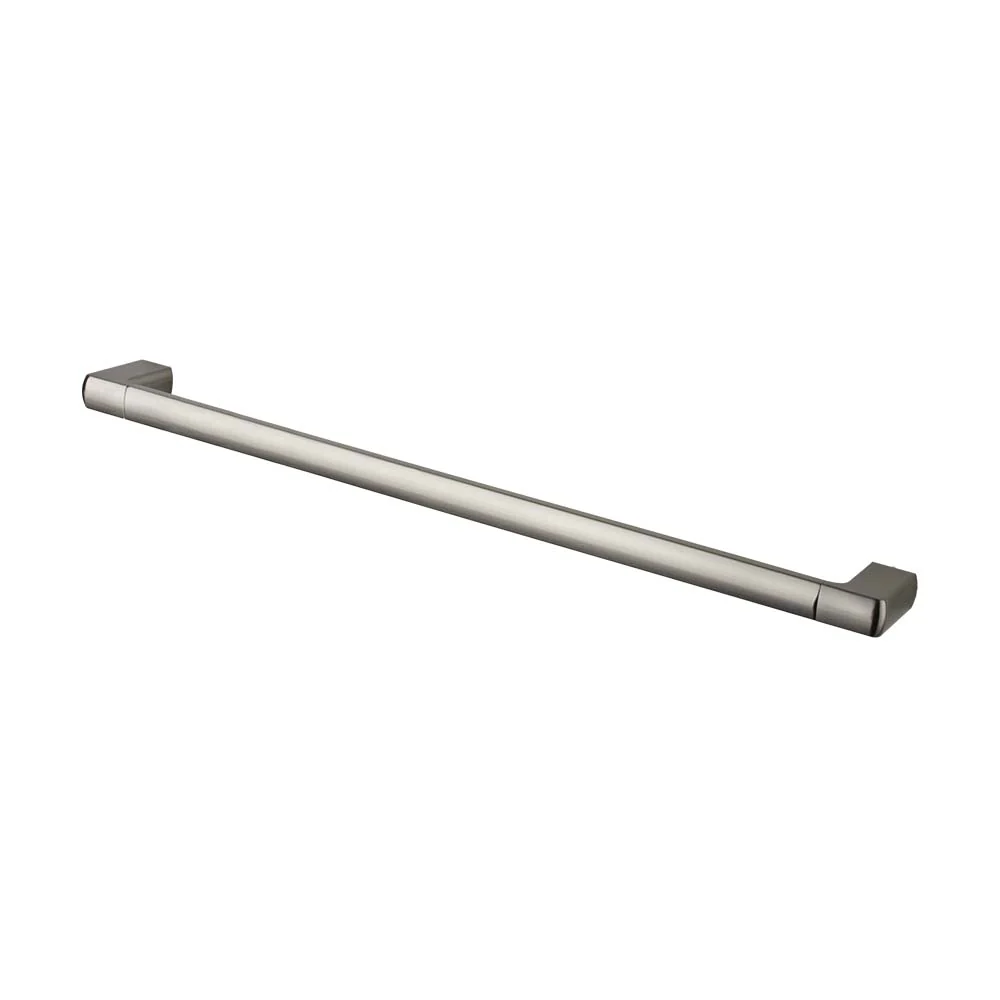 Mixx Sandalwood Single Towel Rail 600mm - Brushed Nickel