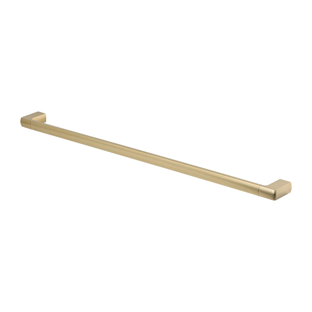 Mixx Sandalwood Single Towel Rail 800mm - Brushed Gold