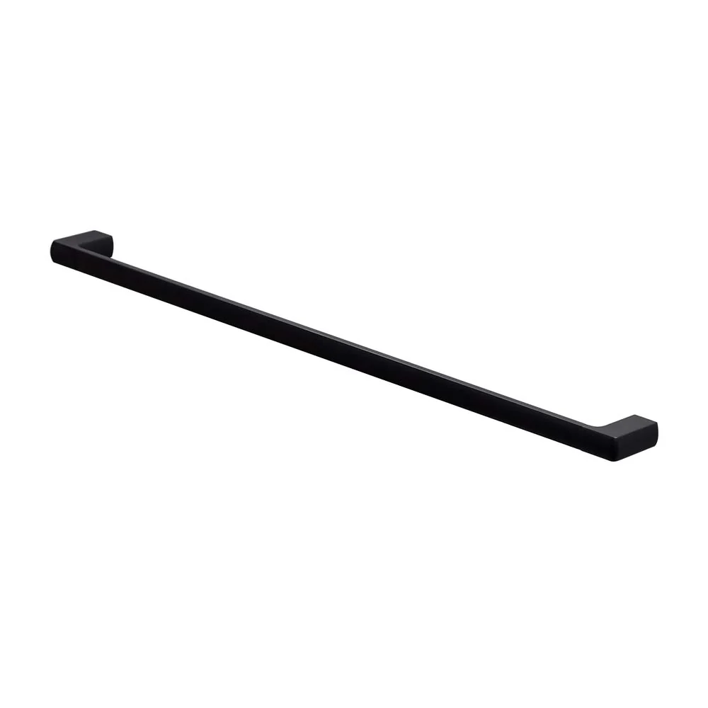 Mixx Sandalwood Single Towel Rail 800mm - Matt Black