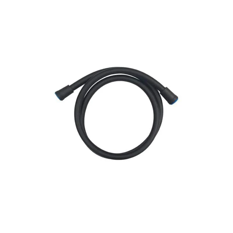 Meir High-strength PVC shower hose with PVC connectors - Black Matte
