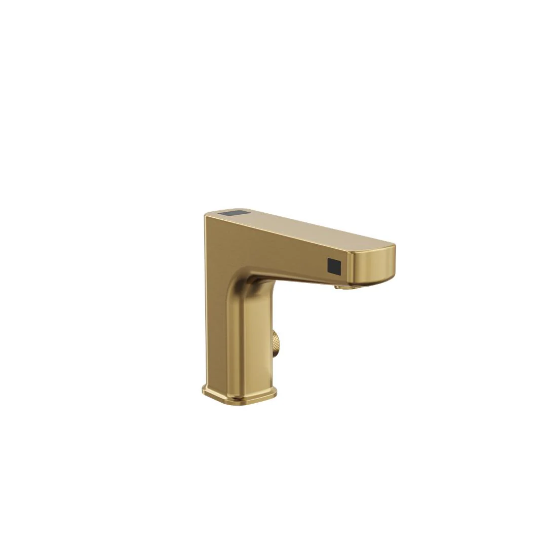 Linsol Sensomax Trio Wave Sensor Basin Mixer - Brushed Brass - Image 3