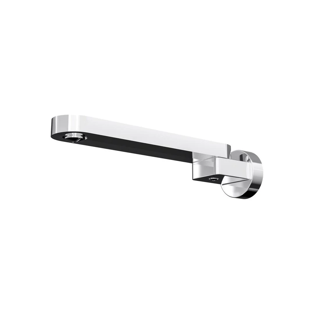 Linsol Shenay S2 Swivel Wall Bath Spout - Chrome