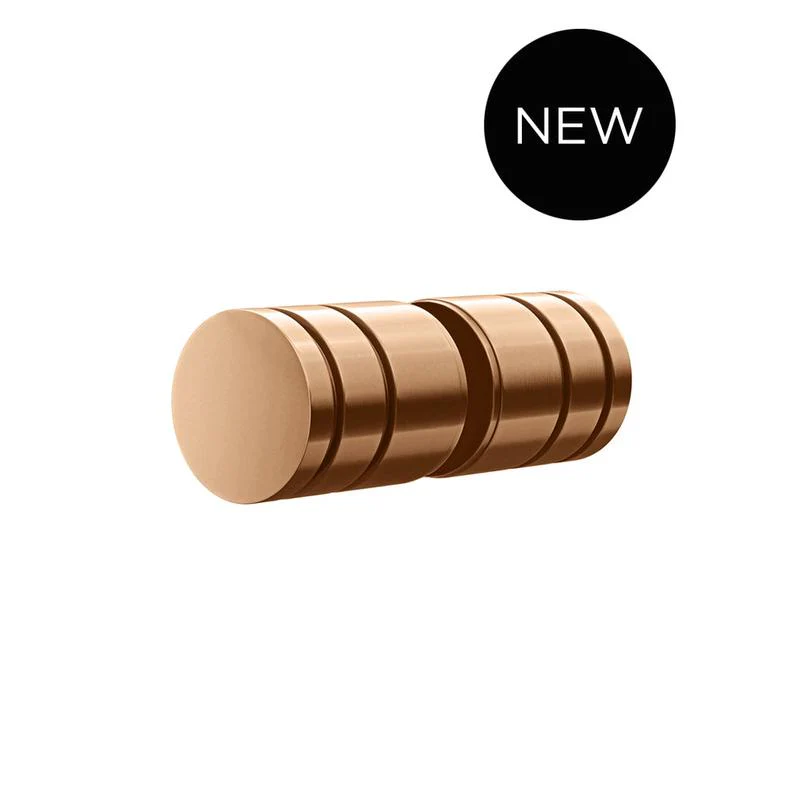 Meir Shower Door Round Handle - Lustre Bronze