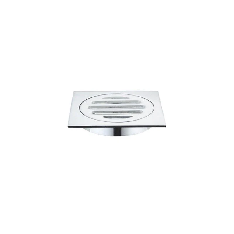 Meir Square Floor Grate Shower Drain 80mm outlet - Polished Chrome