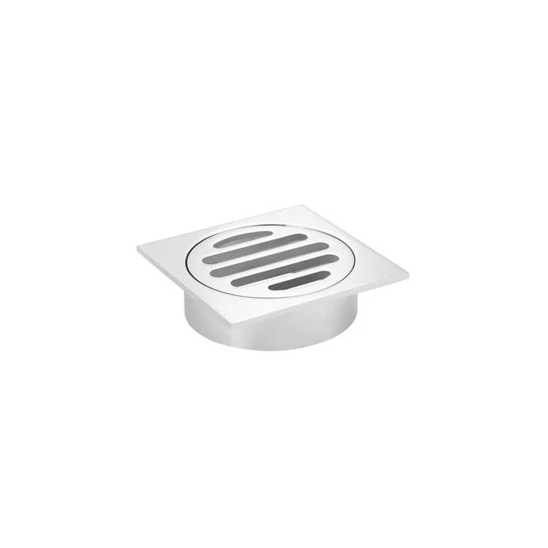Meir Square Floor Grate Shower Drain 80mm outlet - Polished Chrome - Image 3
