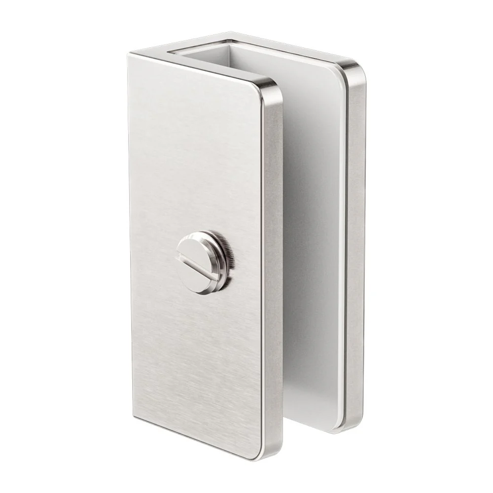 Nero Shower U Bracket 10mm Glass - Brushed Nickel