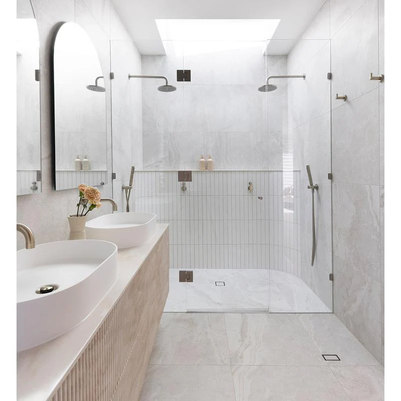Meir Shower Waste with Tile Insert - Champagne - Image 4