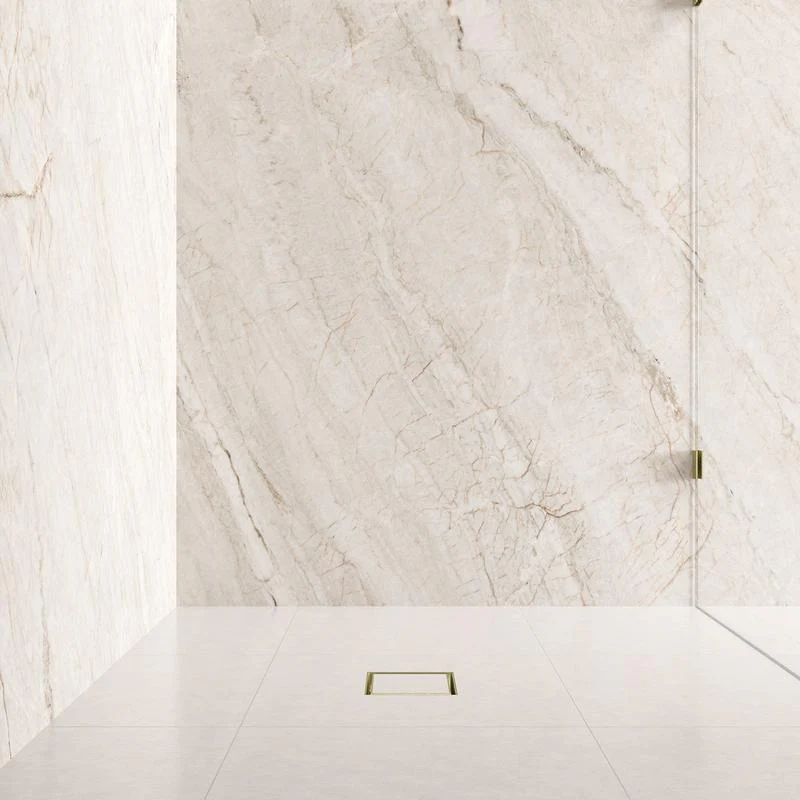Meir Shower Waste with Tile Insert - Champagne - Image 6