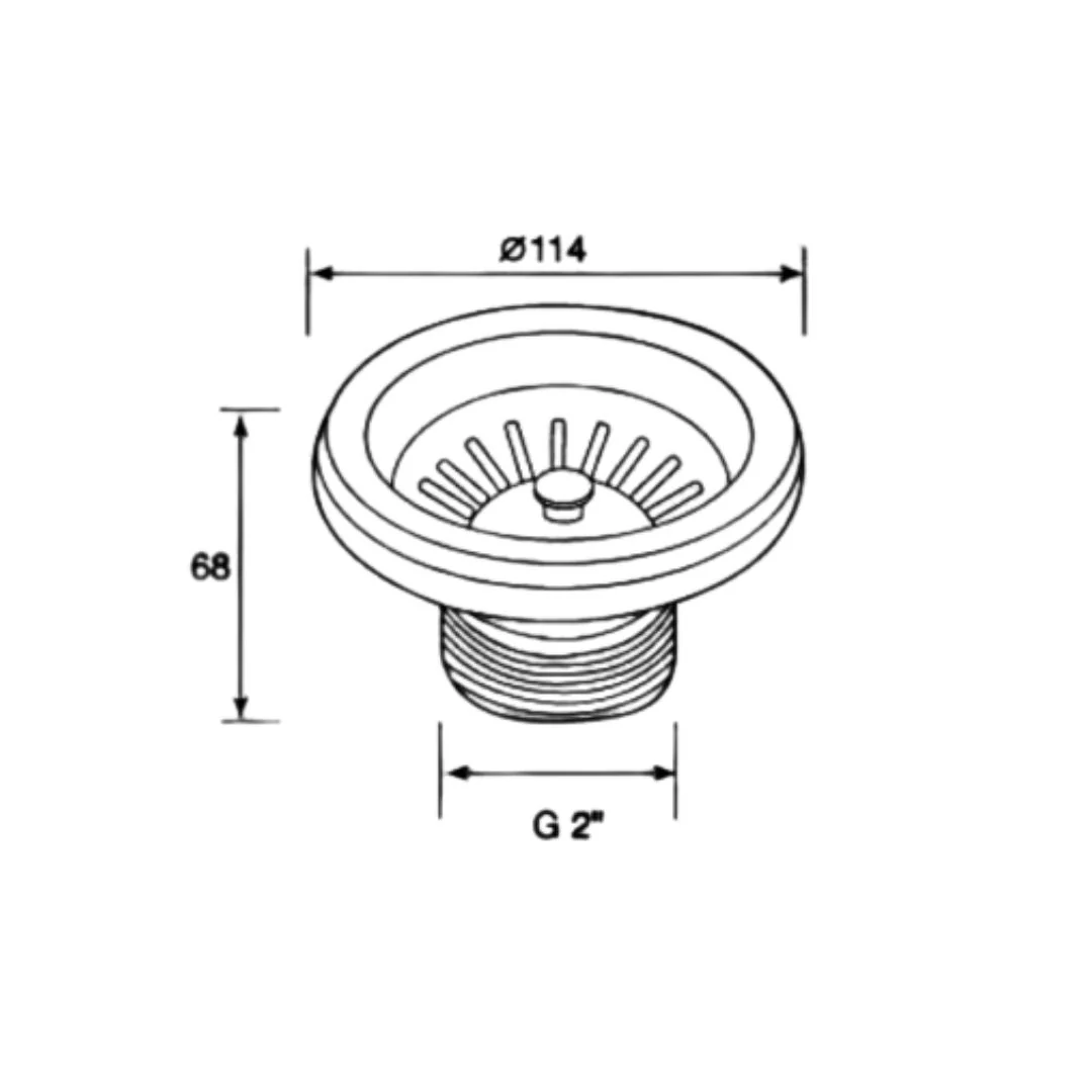 Sienna Round Basket Waste - Image 2
