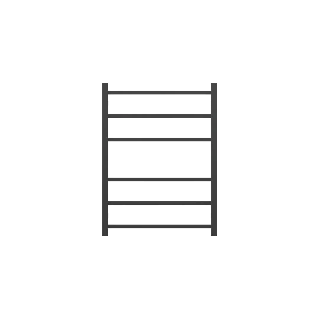 Linsol Spirit 6 Bar Heated Towel Rail - Matte Black - Image 2