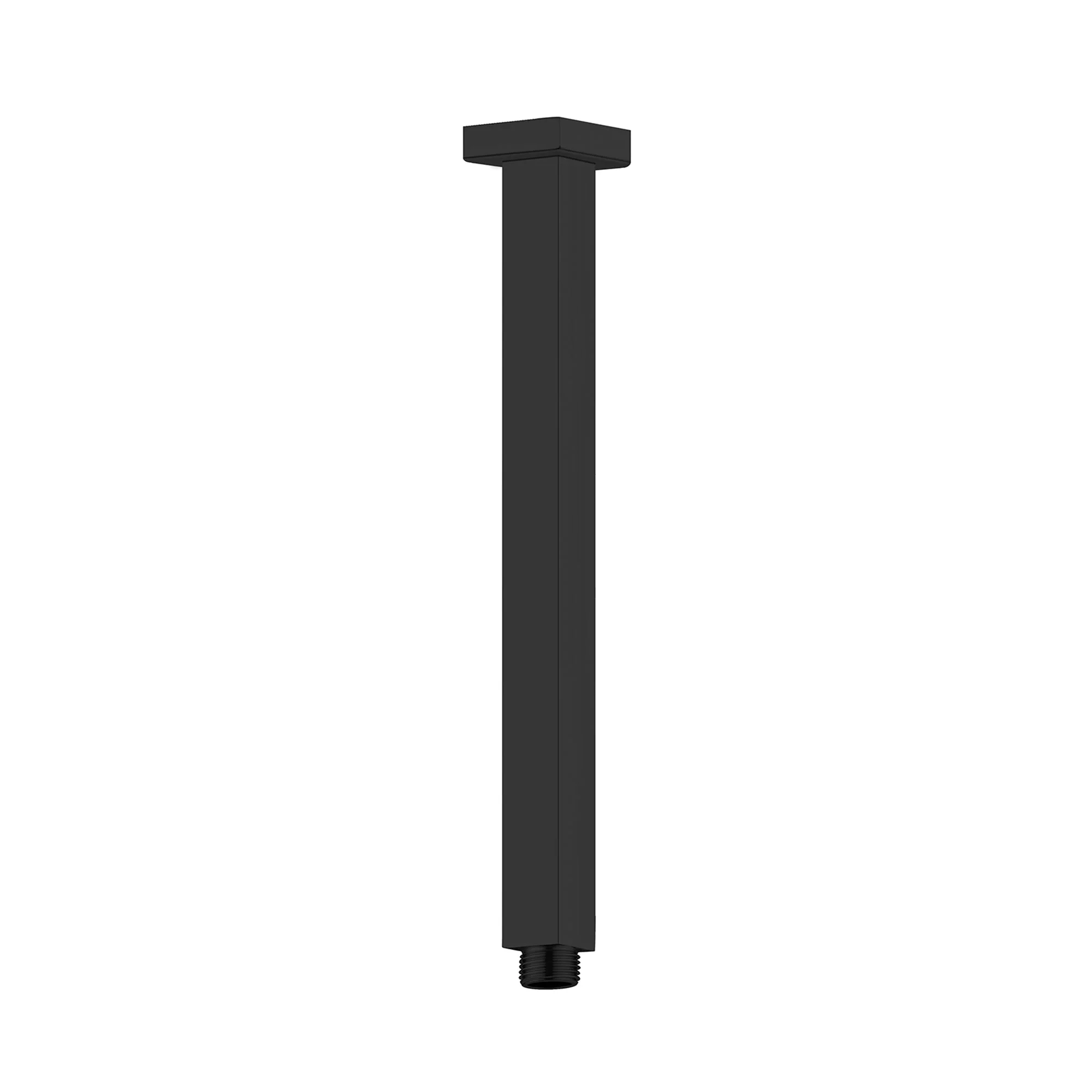 Nero Square Ceiling Arm Length - Black Matte