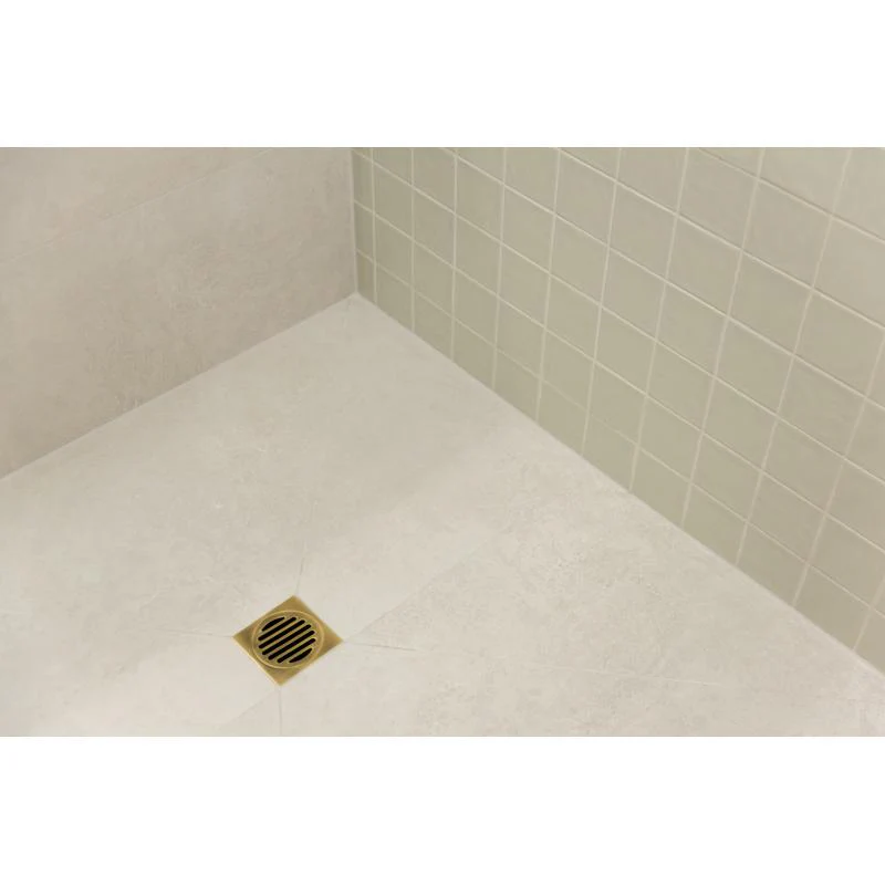 Meir Square Floor Grate Shower Drain 100mm outlet - PVD Tiger Bronze - Image 4
