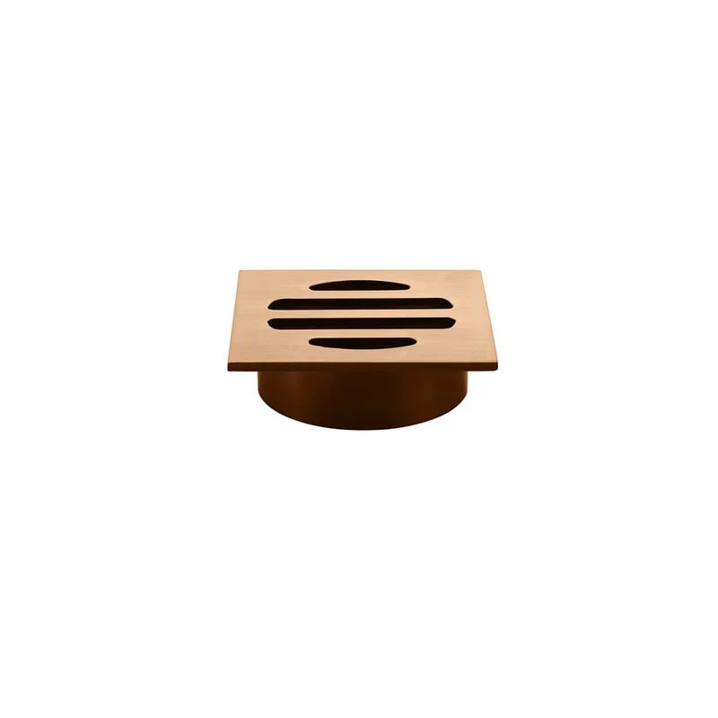 Meir Square Floor Grate Shower Drain 50mm outlet - Lustre Bronze